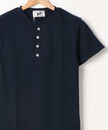 サーマル半袖ヘンリーネックTシャツ