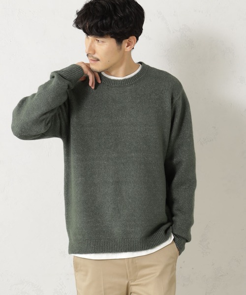 FOUND GOOD（ファウンドグッド）の「フワフワニットプルオーバー（ニット/セーター・メンズ・ネイビー/グレー系/ブラウン系/オレンジ系/グリーン・S/M/L/XL）」の3枚目の写真