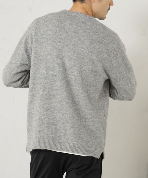 FOUND GOOD（ファウンドグッド）の「フワフワニットプルオーバー（ニット/セーター・メンズ・ネイビー/グレー系/ブラウン系/オレンジ系/グリーン・S/M/L/XL）」の10枚目の写真