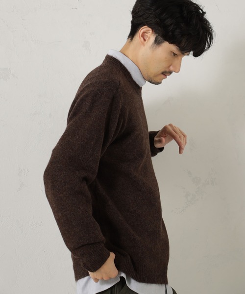 FOUND GOOD（ファウンドグッド）の「フワフワニットプルオーバー（ニット/セーター・メンズ・ネイビー/グレー系/ブラウン系/オレンジ系/グリーン・S/M/L/XL）」の13枚目の写真