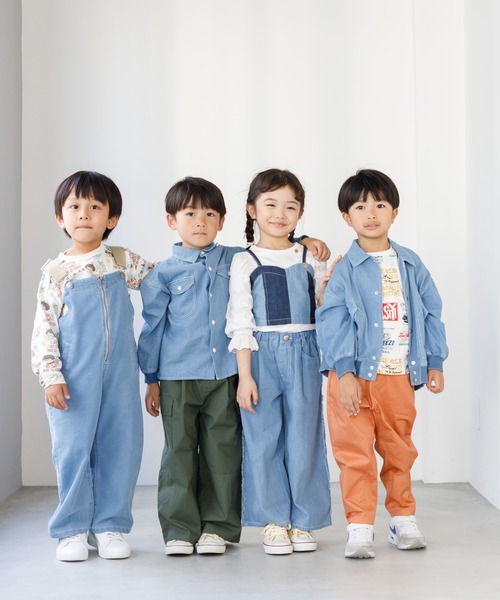 MAKE YOUR DAY(メイクユアデイ)の「サイドフリンジワイドパンツ■80~140cm(その他パンツ・キッズ・ベージュ/ブルー/オフホワイト/ネイビー・80/90/100/110/120/130/140)」の20枚目の写真