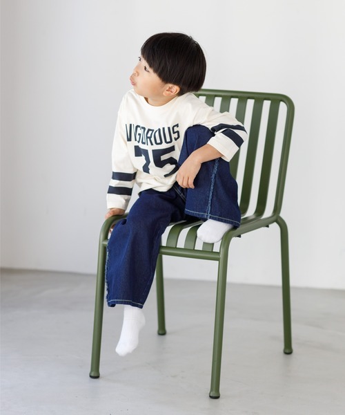 MAKE YOUR DAY(メイクユアデイ)の「サイドフリンジワイドパンツ■80~140cm(その他パンツ・キッズ・ベージュ/ブルー/オフホワイト/ネイビー・80/90/100/110/120/130/140)」の11枚目の写真