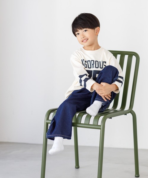 MAKE YOUR DAY(メイクユアデイ)の「サイドフリンジワイドパンツ■80~140cm(その他パンツ・キッズ・ベージュ/ブルー/オフホワイト/ネイビー・80/90/100/110/120/130/140)」の12枚目の写真