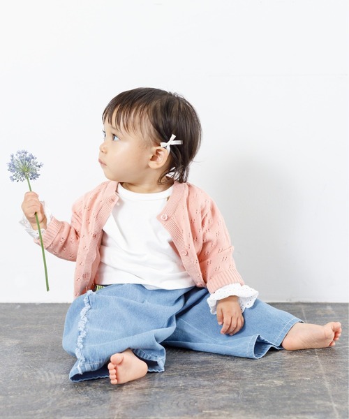 MAKE YOUR DAY(メイクユアデイ)の「サイドフリンジワイドパンツ■80~140cm(その他パンツ・キッズ・ベージュ/ブルー/オフホワイト/ネイビー・80/90/100/110/120/130/140)」の15枚目の写真