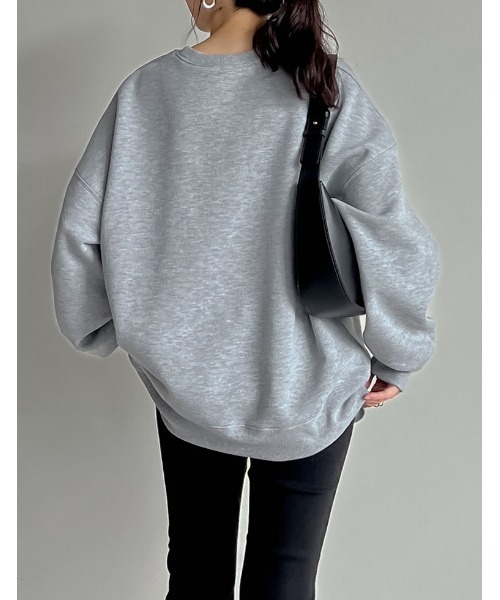 Re:EDIT(リエディ)の「裏起毛ハートorリボンワンポイント刺繍スウェット(スウェット・レディース・アイボリー/グレー/ブラック・LARGE/MEDIUM)」の18枚目の写真