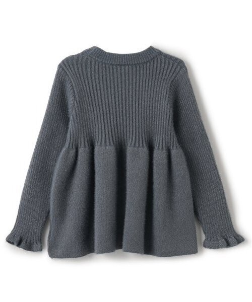 petit main（プティマイン）の「【リンク】ラメペプラムニット(キッズ)（ニット/セーター・キッズ・アイボリー/ピンク/グレー・S/M/L）」の18枚目の写真