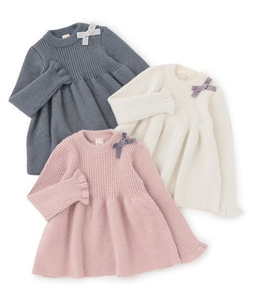 petit main（プティマイン）の「【リンク】ラメペプラムニット(キッズ)（ニット/セーター・キッズ・アイボリー/ピンク/グレー・S/M/L）」の22枚目の写真