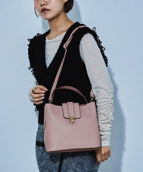 【セール】【HUNDRED】ワンハンドルスクエア2wayバッグ ハンドバッグ ショルダーバッグ レディース キレイ目(ハンドバッグ)|HUNDRED(ハンドレッド)