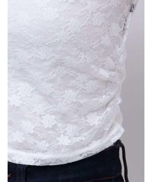 EMODA（エモダ）の「LACE CHOKER PLATE TOP（Tシャツ/カットソー・レディース・ブラック/ホワイト/ブラウン/ブルー・FREE）」の13枚目の写真