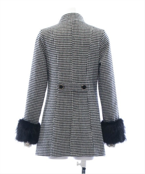 clear（クリア）の「【低身長サイズ有】ミドル丈ダブルボタンファー付きコート[大人 フェミニン 上品] ≪再入荷≫（その他アウター・レディース・アイボリー/ブラック/ブラック系その他・XS/F）」の21枚目の写真