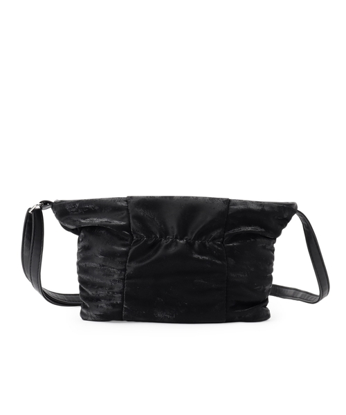 SHOO・LA・RUE（シューラルー）の「◆シャイニーくしゅくしゅショルダーバッグ（ショルダーバッグ・レディース・シルバー/ダークブラウン/グレー/ブラック・00）」の5枚目の写真