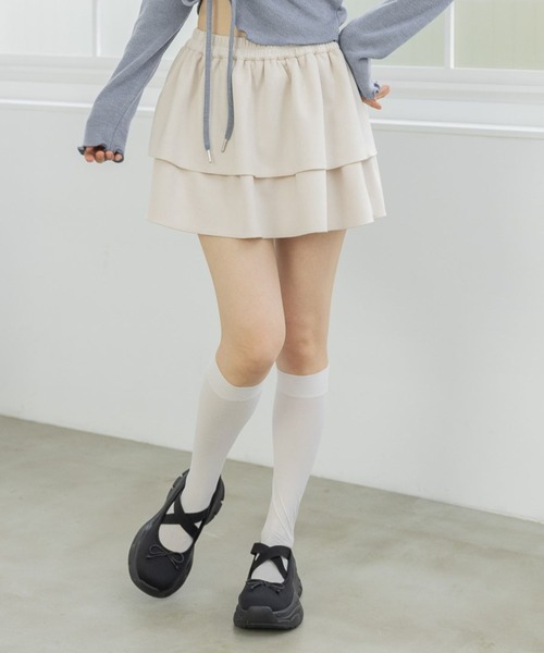 3.3 Field Trip／スエードフリルスカート（スカート）｜3.3 Field Trip （3.3フィールドトリップ）