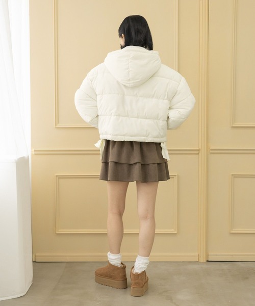 3.3 Field Trip （3.3フィールドトリップ）の「3.3 Field Trip／スエードフリルスカート（スカート・レディース・ブラウン/アイボリー・FREE）」の6枚目の写真