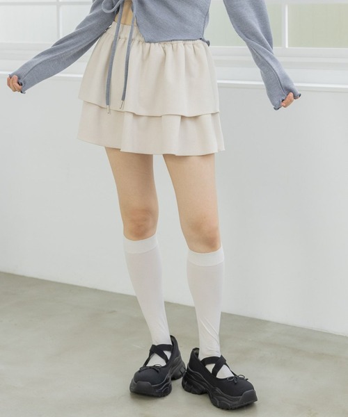 3.3 Field Trip （3.3フィールドトリップ）の「3.3 Field Trip／スエードフリルスカート（スカート・レディース・ブラウン/アイボリー・FREE）」の15枚目の写真