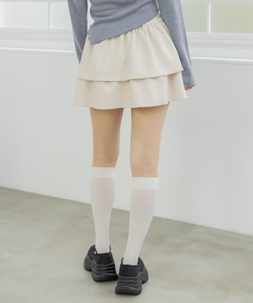 3.3 Field Trip （3.3フィールドトリップ）の「3.3 Field Trip／スエードフリルスカート（スカート・レディース・ブラウン/アイボリー・FREE）」の18枚目の写真