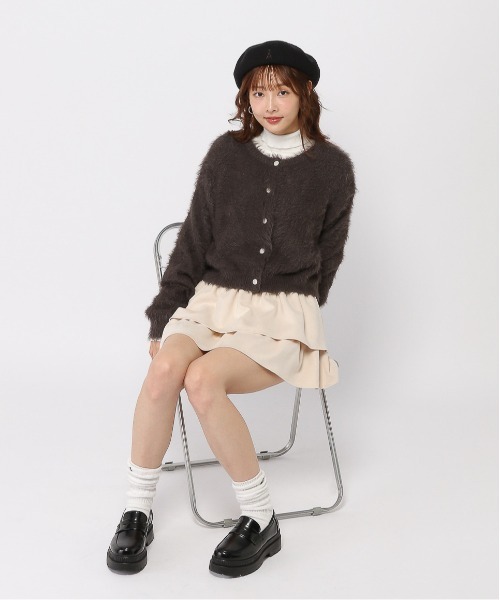 3.3 Field Trip （3.3フィールドトリップ）の「3.3 Field Trip／スエードフリルスカート（スカート・レディース・ブラウン/アイボリー・FREE）」の19枚目の写真