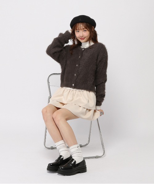 3.3 Field Trip （3.3フィールドトリップ）の「3.3 Field Trip／スエードフリルスカート（スカート・レディース・ブラウン/アイボリー・FREE）」の20枚目の写真