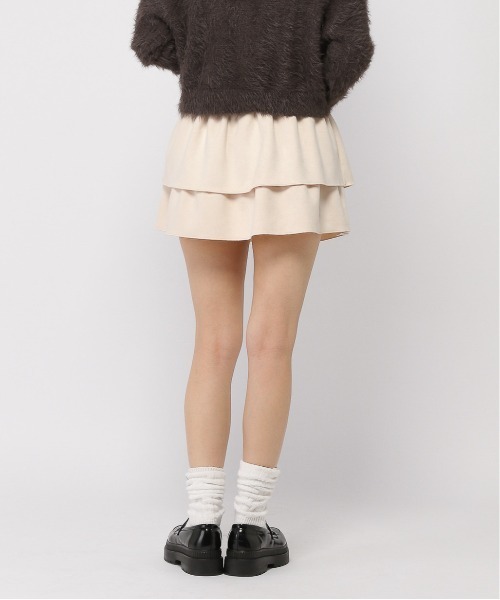 3.3 Field Trip （3.3フィールドトリップ）の「3.3 Field Trip／スエードフリルスカート（スカート・レディース・ブラウン/アイボリー・FREE）」の22枚目の写真