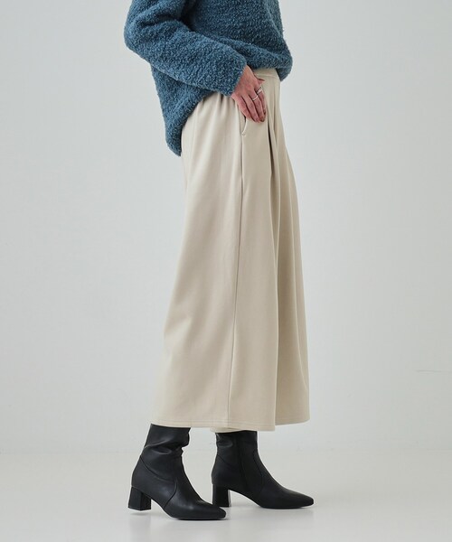 DRESKIP（ドレスキップ）の「◆【選べる着丈】あったかもちもちガウチョパンツ（その他パンツ・レディース・アイボリー/ブラック/ダークグレー/ネイビー・01/02/03/04/36/38/40/42）」の8枚目の写真