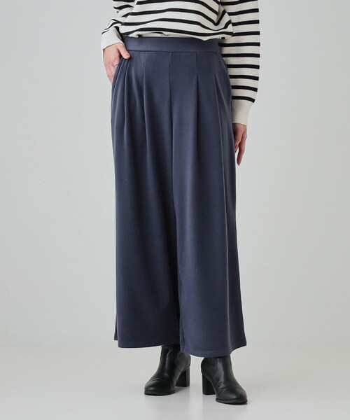 DRESKIP（ドレスキップ）の「◆【選べる着丈】あったかもちもちガウチョパンツ（その他パンツ・レディース・アイボリー/ブラック/ダークグレー/ネイビー・01/02/03/04/36/38/40/42）」の11枚目の写真