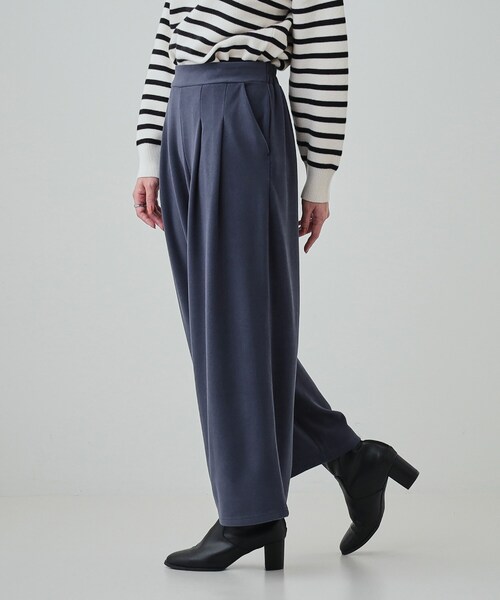 DRESKIP（ドレスキップ）の「◆【選べる着丈】あったかもちもちガウチョパンツ（その他パンツ・レディース・アイボリー/ブラック/ダークグレー/ネイビー・01/02/03/04/36/38/40/42）」の12枚目の写真