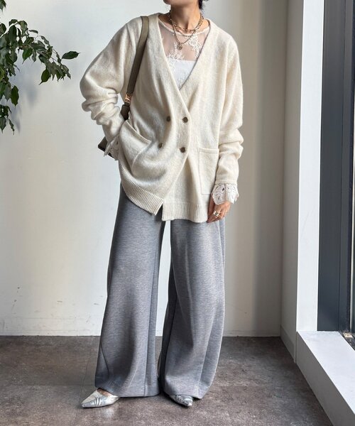 レースフレアブラウス（シャツ/ブラウス）｜DouDou（ドゥドゥ）の