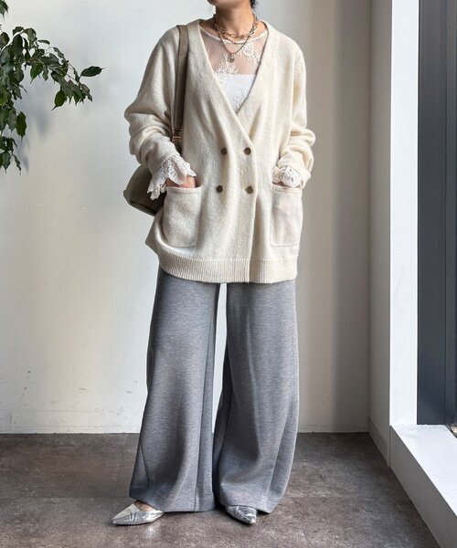 レースフレアブラウス（シャツ/ブラウス）｜DouDou（ドゥドゥ）の