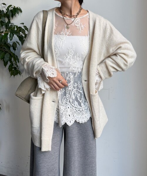 DouDou（ドゥドゥ）の「レースフレアブラウス（シャツ/ブラウス）」 - WEAR