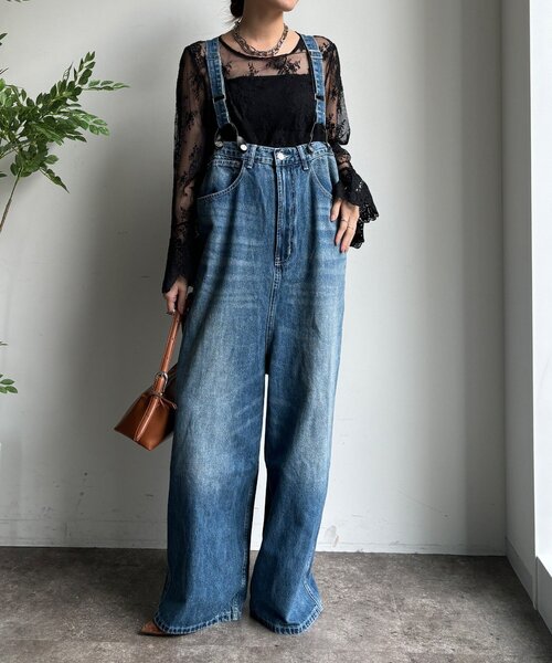 レースフレアブラウス（シャツ/ブラウス）｜DouDou（ドゥドゥ