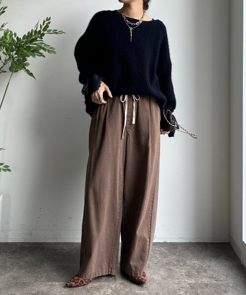 DouDou(ドゥドゥ)の「レースフレアブラウス(シャツ/ブラウス・レディース・ブラック/オフホワイト/ブラウン/カーキ/ネイビー/グレー・FREE)」の13枚目の写真