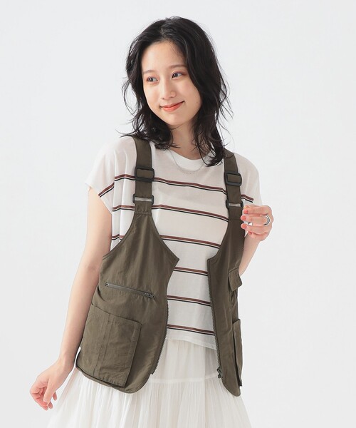 B:MING by BEAMS（ビーミングバイビームス）の「タクティカル ベスト（ベスト・レディース・ナチュラル/ダークグリーン・ONE SIZE）」の8枚目の写真
