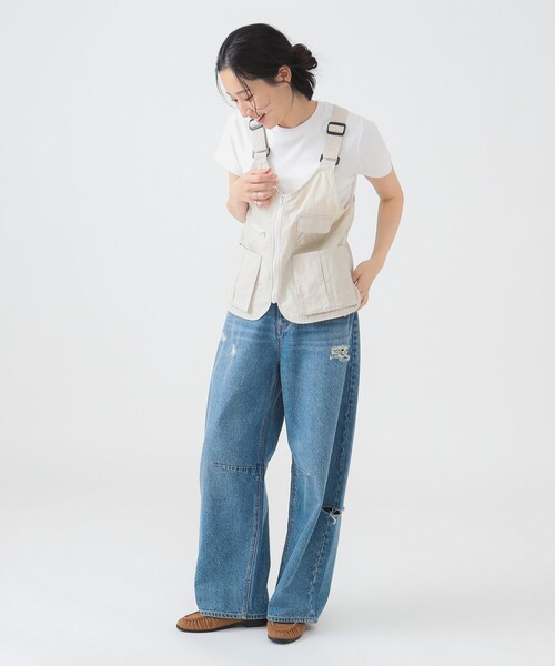 B:MING by BEAMS（ビーミングバイビームス）の「タクティカル ベスト（ベスト・レディース・ナチュラル/ダークグリーン・ONE SIZE）」の6枚目の写真