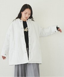 LUKU nari（ルクナーリ）の「中綿Aラインコート（ナイロンジャケット）」