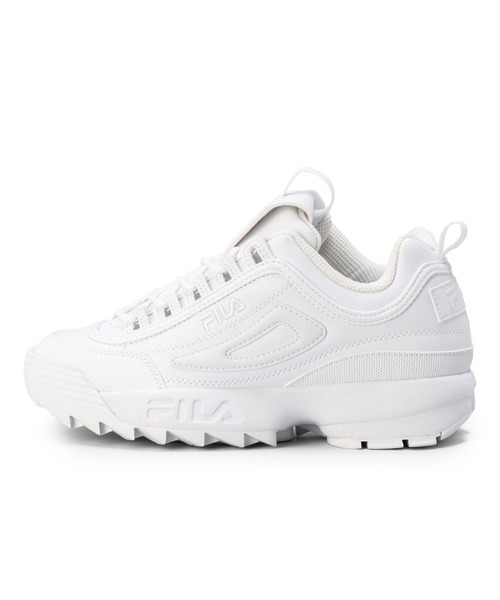 FILA（フィラ）の「DISRUPTOR II（スニーカー・レディース・ホワイト・29.0cm/28.0cm/27.0cm/26.5cm/26.0cm/25.0cm/24.5cm/23.0cm/22.0cm/24.0cm/23.5cm/22.5cm/27.5cm/25.5cm）」の4枚目の写真