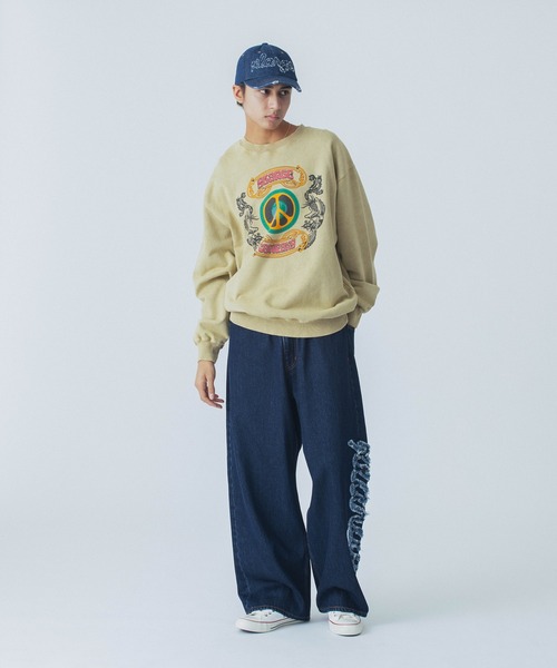 XLARGE(エクストララージ)の「【販売終了】PATCHED DENIM CAP(キャップ・メンズ・インディゴブルー/ブラック・ONE SIZE)」の11枚目の写真
