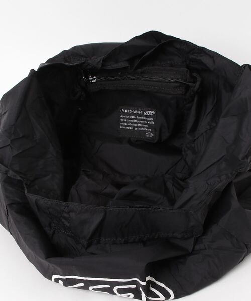 KEEN(キーン)の「Us4 BAG'N BAG LOGO TOTE / Us4 バッグイン バッグ ロゴ トート / サコッシュ 小物入れ(エコバッグ/サブバッグ・レディース・ブラック・OS)」の4枚目の写真