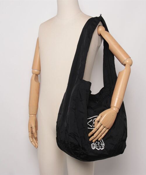 KEEN(キーン)の「Us4 BAG'N BAG LOGO TOTE / Us4 バッグイン バッグ ロゴ トート / サコッシュ 小物入れ(エコバッグ/サブバッグ・レディース・ブラック・OS)」の9枚目の写真