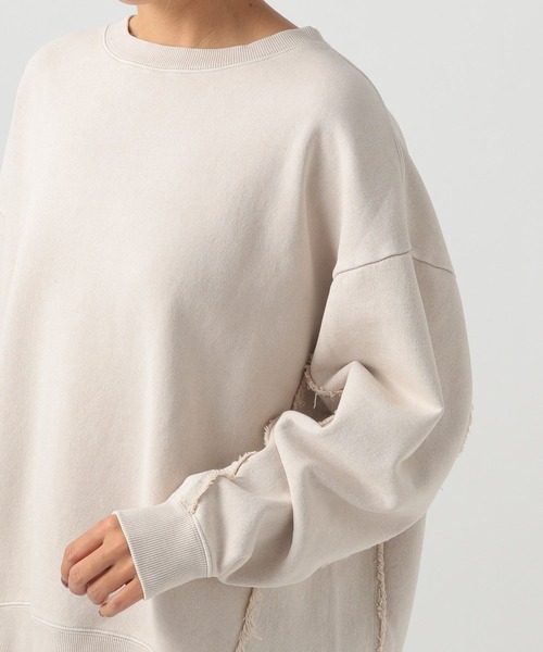 BAYFLOW(ベイフロー)の「フリンジコンビフェードプルオーバー(スウェット・レディース・オフホワイト/チャコール/ピンク・FREE)」の17枚目の写真