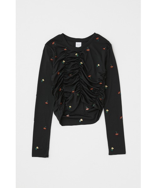 MOUSSY（マウジー）の「【WEB限定】FLORAL RANDOM GATHER ロングスリーブTシャツ（Tシャツ/カットソー・レディース・オフホワイト/ブラック/ミント・FREE）」の12枚目の写真