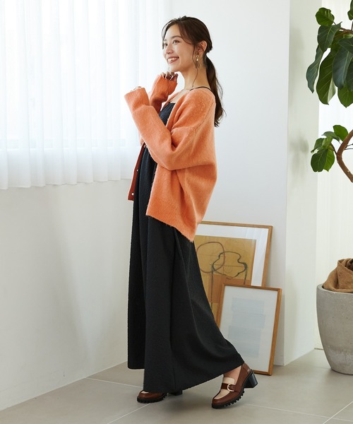 MISCH MASCH(ミッシュマッシュ)の「シャギーニットカーディガン MO33N02(ニット/セーター・レディース・ブルー/チャコールグレー/ライトグレー/ベージュ/ピンク・フリ-)」の18枚目の写真