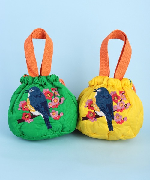 HOUSTON(ヒューストン)の「HOUSTON ヒューストン 刺繍 エフェクトバッグ 和柄 (猫、金魚、鳥)(ショルダーバッグ・レディース・ピンク/イエロー/ブルー/グリーン/ミント/ピンク系その他/ピンク系その他2/オレンジ/レッド/ラベンダー・FREE)」の17枚目の写真