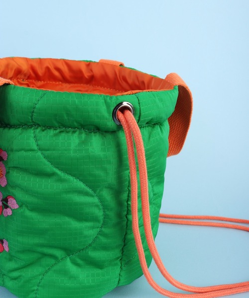 HOUSTON(ヒューストン)の「HOUSTON ヒューストン 刺繍 エフェクトバッグ 和柄 (猫、金魚、鳥)(ショルダーバッグ・レディース・ピンク/イエロー/ブルー/グリーン/ミント/ピンク系その他/ピンク系その他2/オレンジ/レッド/ラベンダー・FREE)」の21枚目の写真