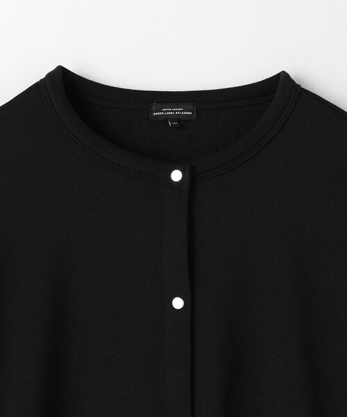 green label relaxing(グリーンレーベルリラクシング)の「裏毛 袖ボリューム スウェットカーディガン / キッズ 140cm-160cm(カーディガン/ボレロ・キッズ・ブラック/ライトグレー/レッド・160cm/150cm/140cm)」の9枚目の写真