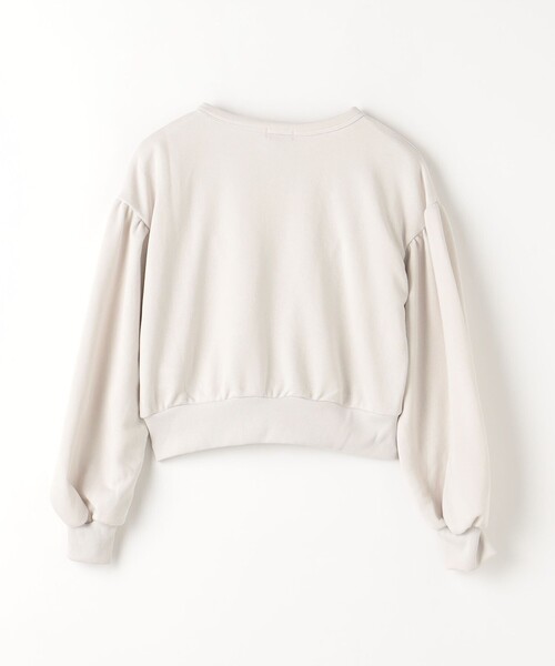 green label relaxing(グリーンレーベルリラクシング)の「裏毛 袖ボリューム スウェットカーディガン / キッズ 140cm-160cm(カーディガン/ボレロ・キッズ・ブラック/ライトグレー/レッド・160cm/150cm/140cm)」の11枚目の写真