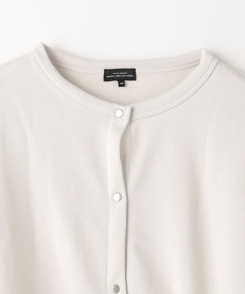 green label relaxing(グリーンレーベルリラクシング)の「裏毛 袖ボリューム スウェットカーディガン / キッズ 140cm-160cm(カーディガン/ボレロ・キッズ・ブラック/ライトグレー/レッド・160cm/150cm/140cm)」の12枚目の写真