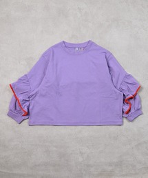 【COTTON from U.S.A】バックフリルロンT