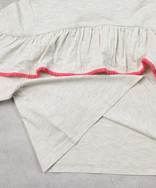 Life Support Products（ライフサポートプロダクツ）の「【COTTON from U.S.A】バックフリルロンT（Tシャツ/カットソー・キッズ・オフホワイト/チャコール/ラベンダー・80/90/95/100/110/120/130/140/150）」の10枚目の写真