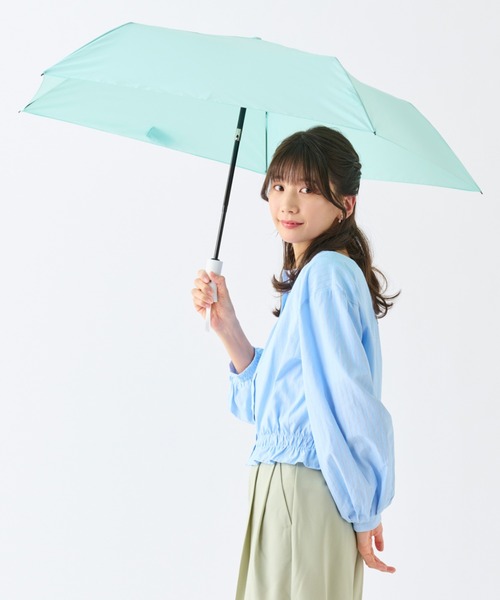 FLO(A)TUS（フロータス）の「折りたたみ傘 超撥水 UVカット 無地 ”フロータス 自動開閉”（折りたたみ傘・レディース・ライトグリーン/ブラック/ライトグレー/ダークブルー/ベビーピンク/オフホワイト・FREE）」の5枚目の写真