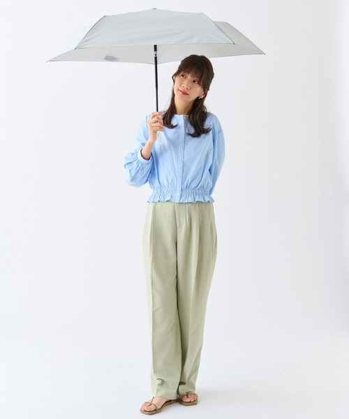 FLO(A)TUS（フロータス）の「折りたたみ傘 超撥水 UVカット 無地 ”フロータス 自動開閉”（折りたたみ傘・レディース・ライトグリーン/ブラック/ライトグレー/ダークブルー/ベビーピンク/オフホワイト・FREE）」の7枚目の写真