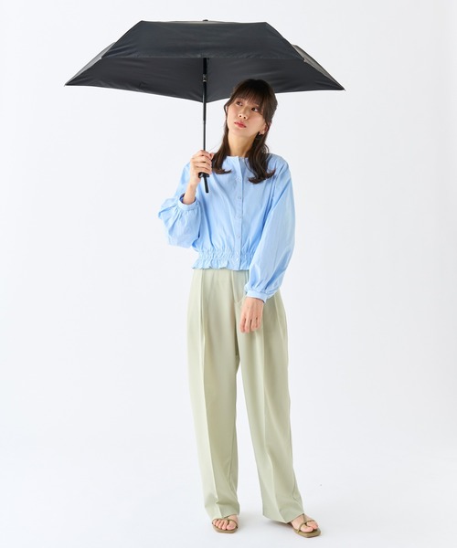 FLO(A)TUS（フロータス）の「折りたたみ傘 超撥水 UVカット 無地 ”フロータス 自動開閉”（折りたたみ傘・レディース・ライトグリーン/ブラック/ライトグレー/ダークブルー/ベビーピンク/オフホワイト・FREE）」の10枚目の写真